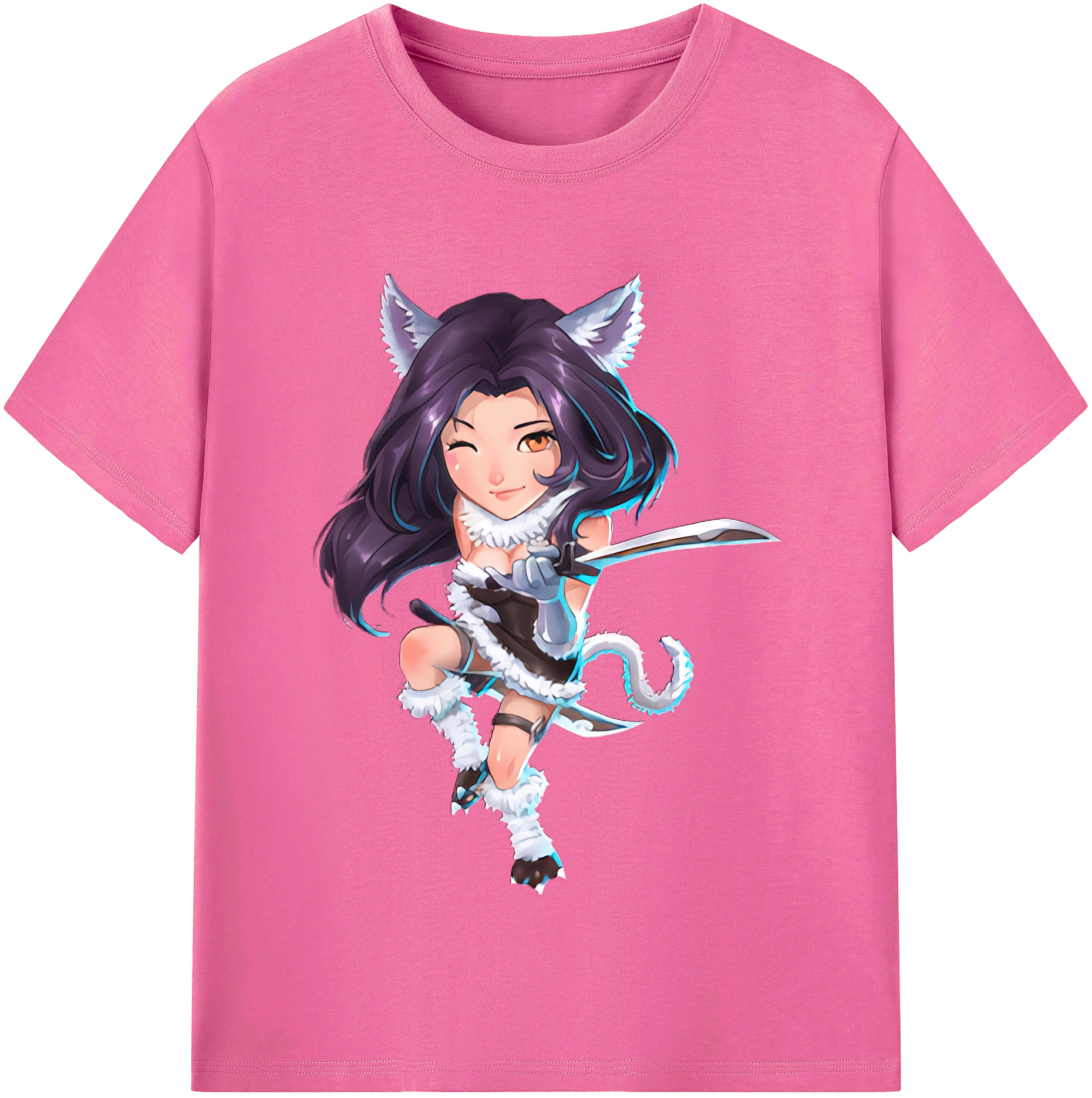 （画像用） リーグ・オブ・レジェンド League of Legends LOL レディースカジュアルプリントTシャツ（綿100％）